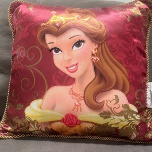 Disney Princess Pillow - Red and Gold